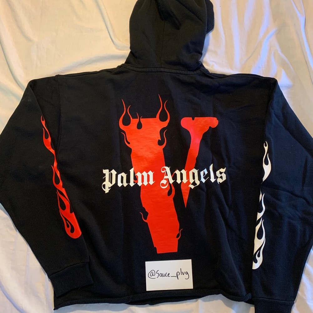 Vlone X Palm Angles Red/Black Staple Hoodie